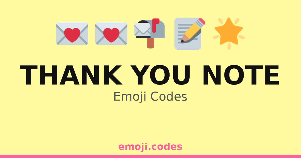 Thank You Note Emoji Codes 🌟🎁🙏 — 127 Combinations to Copy & Paste