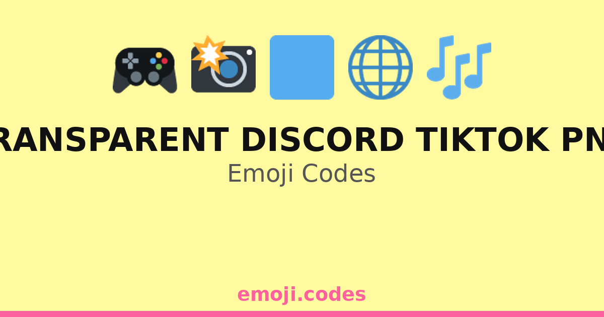 Transparent Discord Code Transparent Discord Tiktok Png Emoji Codes ππ²π€³ β 315 Combinations to ...