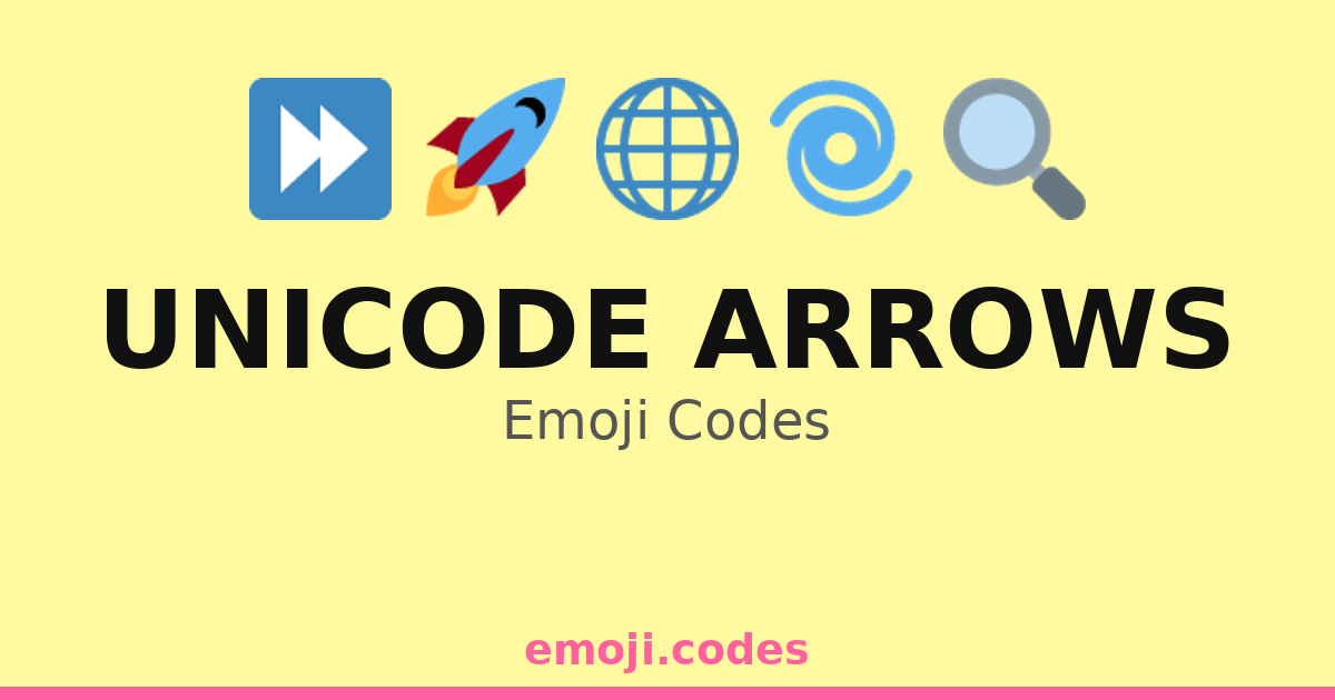 Unicode Arrows Emoji Codes 🌀🔄↔️ — 332 Combinations to Copy & Paste
