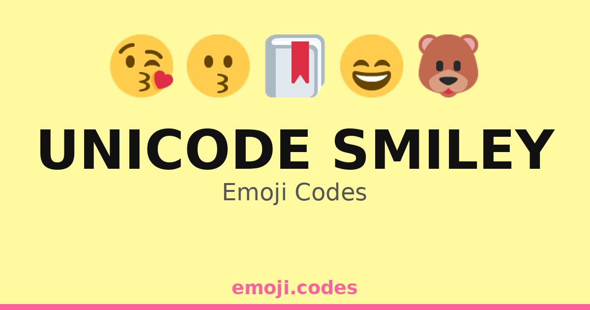 Unicode Smiley Emoji Codes 📿 — 207 Combinations to Copy & Paste