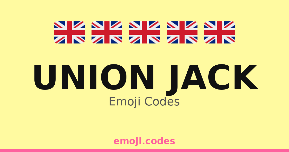 Union Jack Emoji Codes 🇬🇧🌍 ️ — 289 Combinations to Copy & Paste