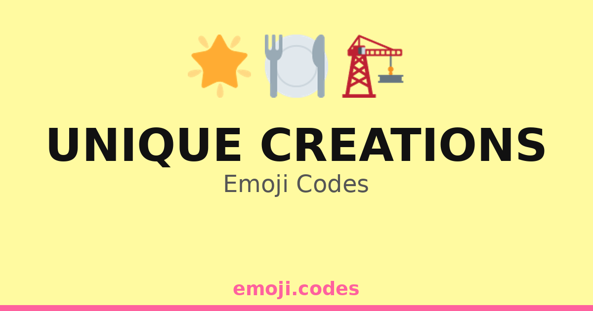 Unique Creations Emoji Codes 🌟💎🔮 — 28 Combinations to Copy & Paste