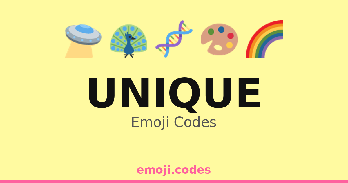 Unique Emoji Codes 🌈🦋🐉 — 57 Combinations to Copy & Paste