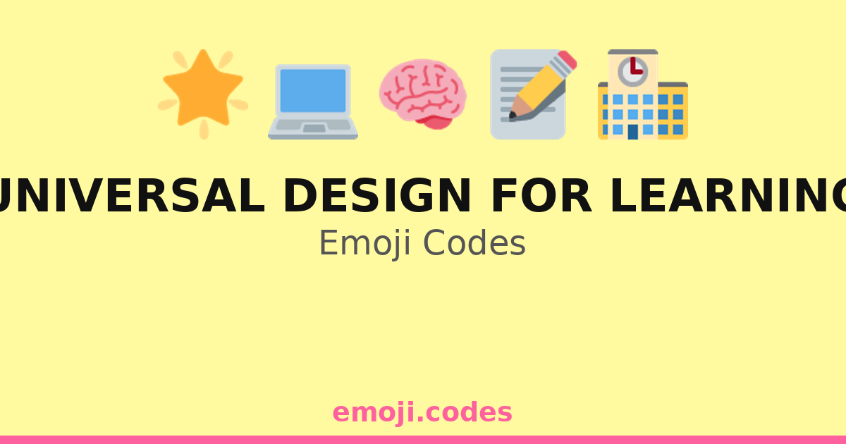 Emoji Learning Computer Universal Design For Learning Emoji Codes đđŠâđĢđī¸ â 194 Combinations to ...