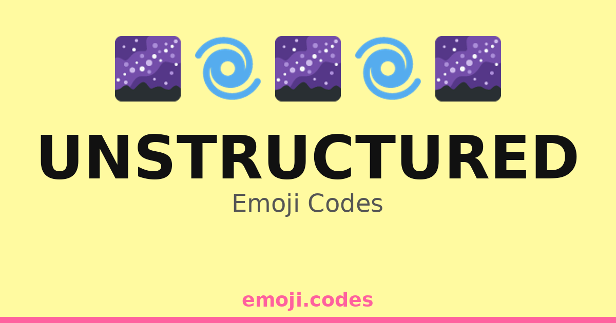 Unstructured Emoji Codes 🌀🎨🌈🖌️ — 216 Combinations to Copy & Paste