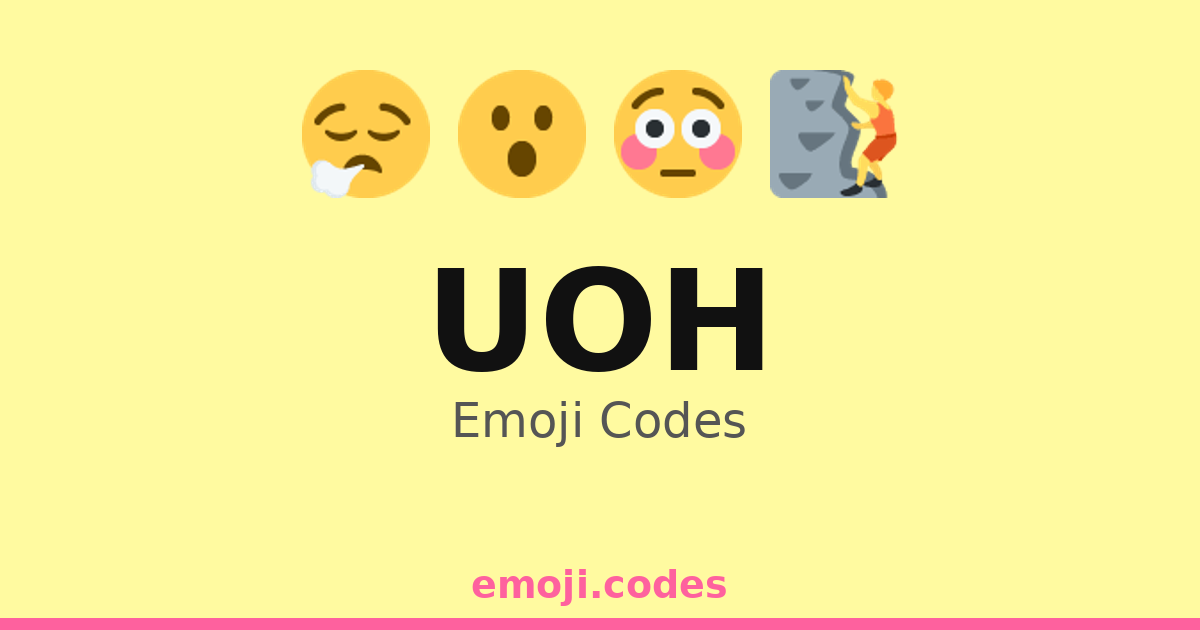 Uoh Emoji Codes 😮😵😧😯 — 4 Combinations to Copy & Paste