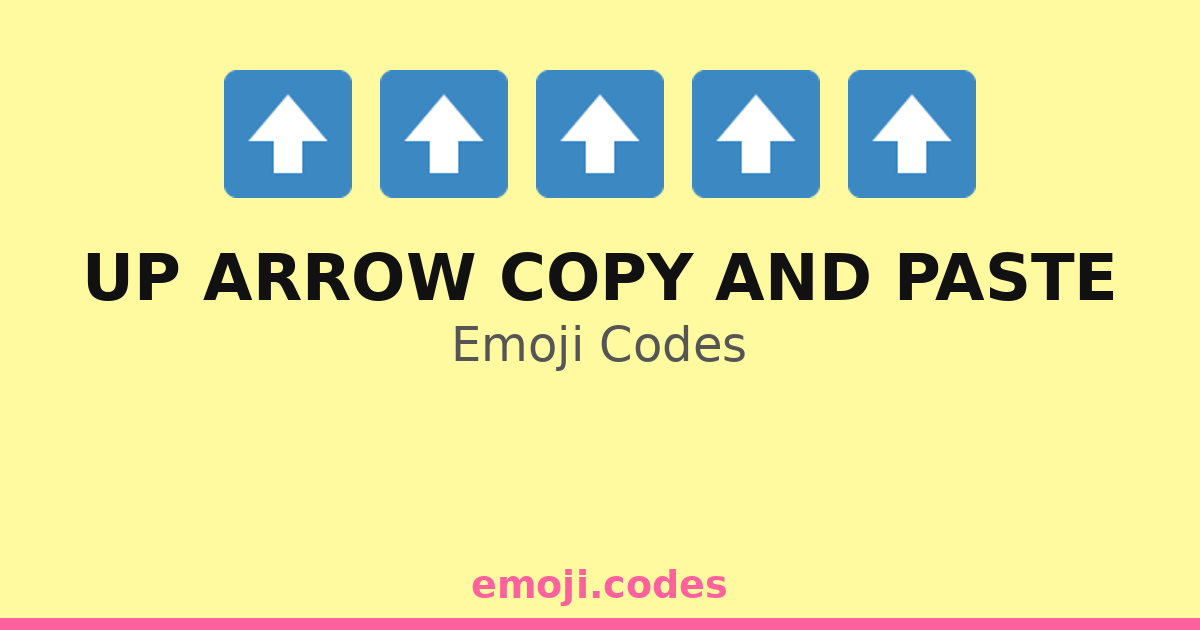 Up Arrow Copy And Paste Emoji Codes 📈⬆️💹 — 32 Combinations to Copy & Paste