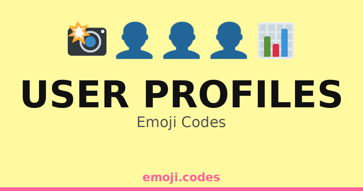 User Profiles Emoji Codes 👤🌍📍 — 201 Combinations to Copy & Paste