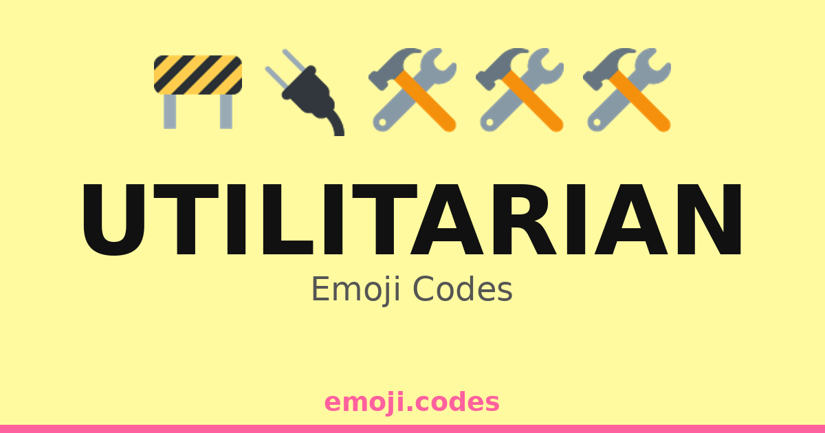 Utilitarian Emoji Codes 🔌⚡💡🏠 — 76 Combinations to Copy & Paste