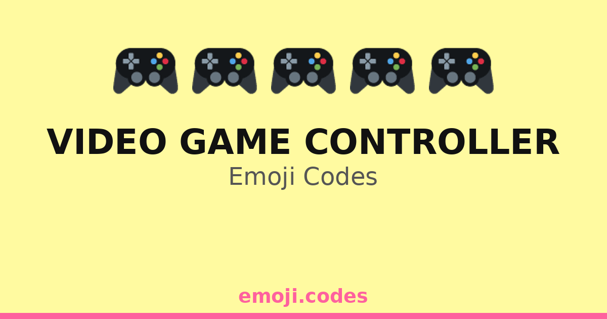 Video Game Controller Emoji Codes 🎮👾🎉💡 — 297 Combinations to Copy & Paste