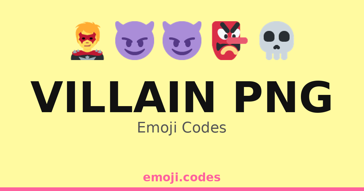 Villain Image For Python Code Villain Png Emoji Codes 👺👿🌪️ — 75 Combinations to Copy & Paste