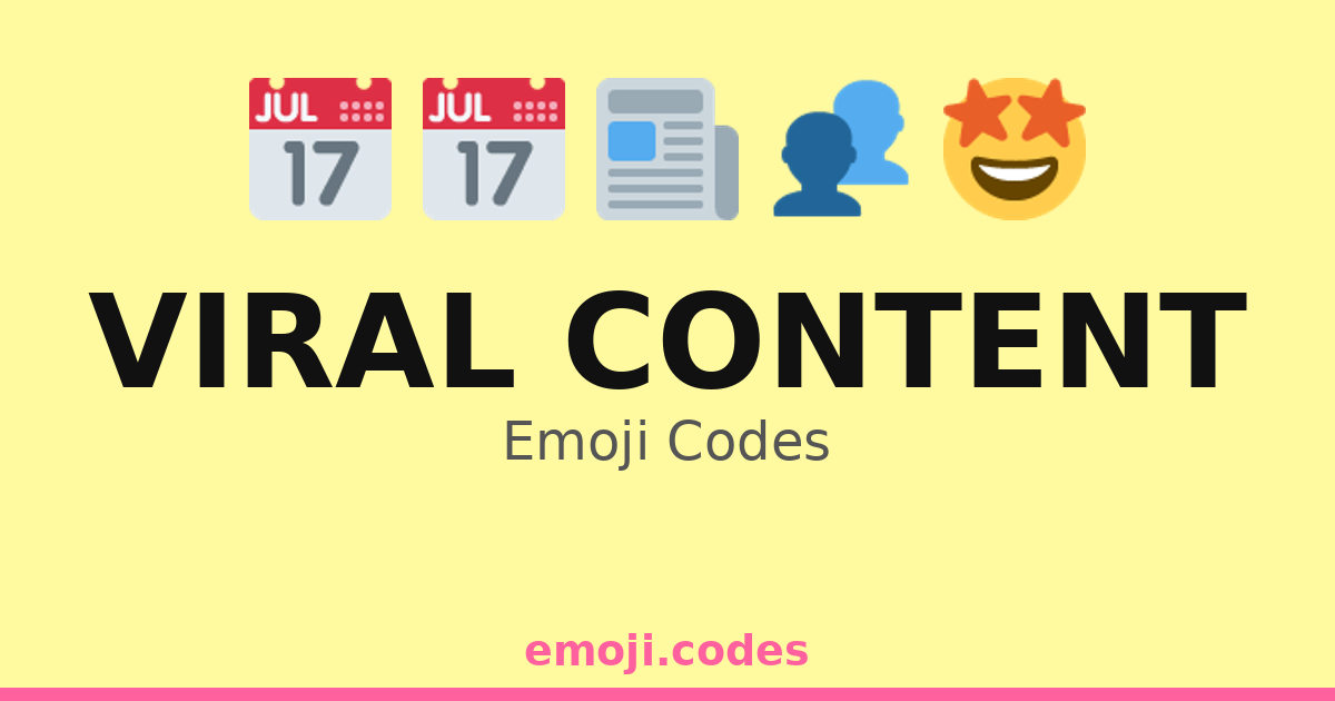 Viral Content Emoji Codes 🌟 💫🚀 — 446 Combinations to Copy & Paste