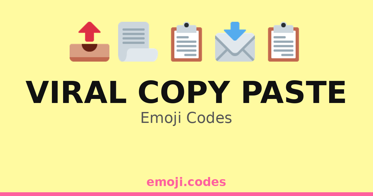 Viral Copy Paste Emoji Codes 🌐📊📈📩 — 207 Combinations to Copy & Paste