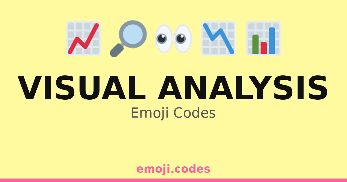 Visual Analysis Emoji Codes 👀🖥️🔍 — 150 Combinations to Copy & Paste