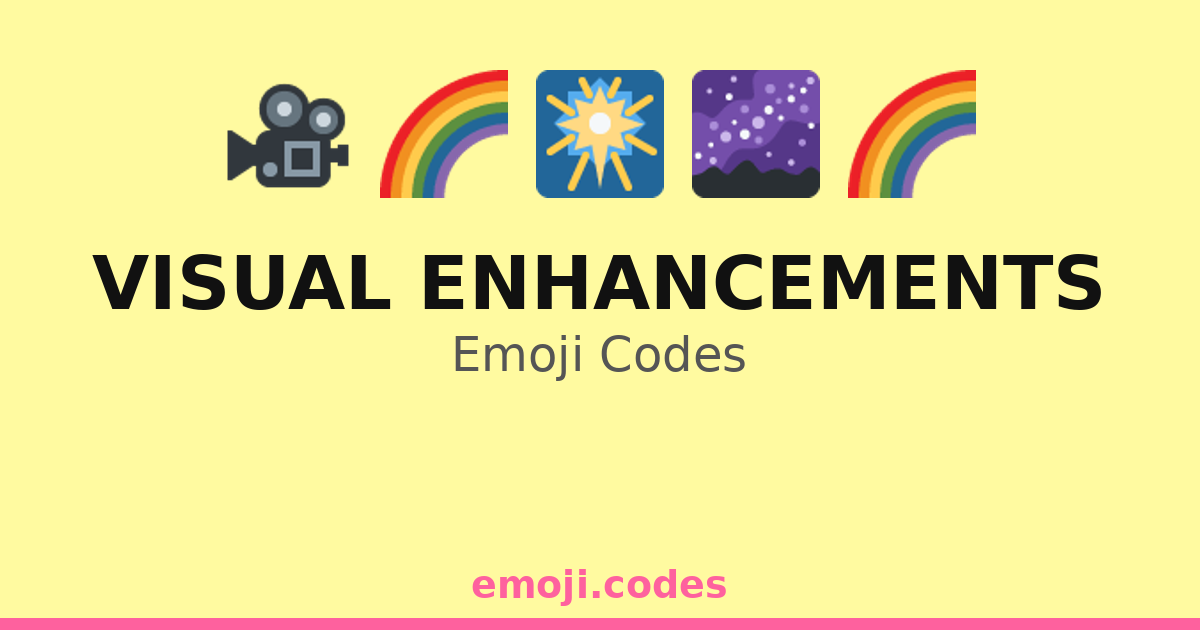 Visual Enhancements Emoji Codes ๐๐๐ง โ 194 Combinations to Copy & Paste
