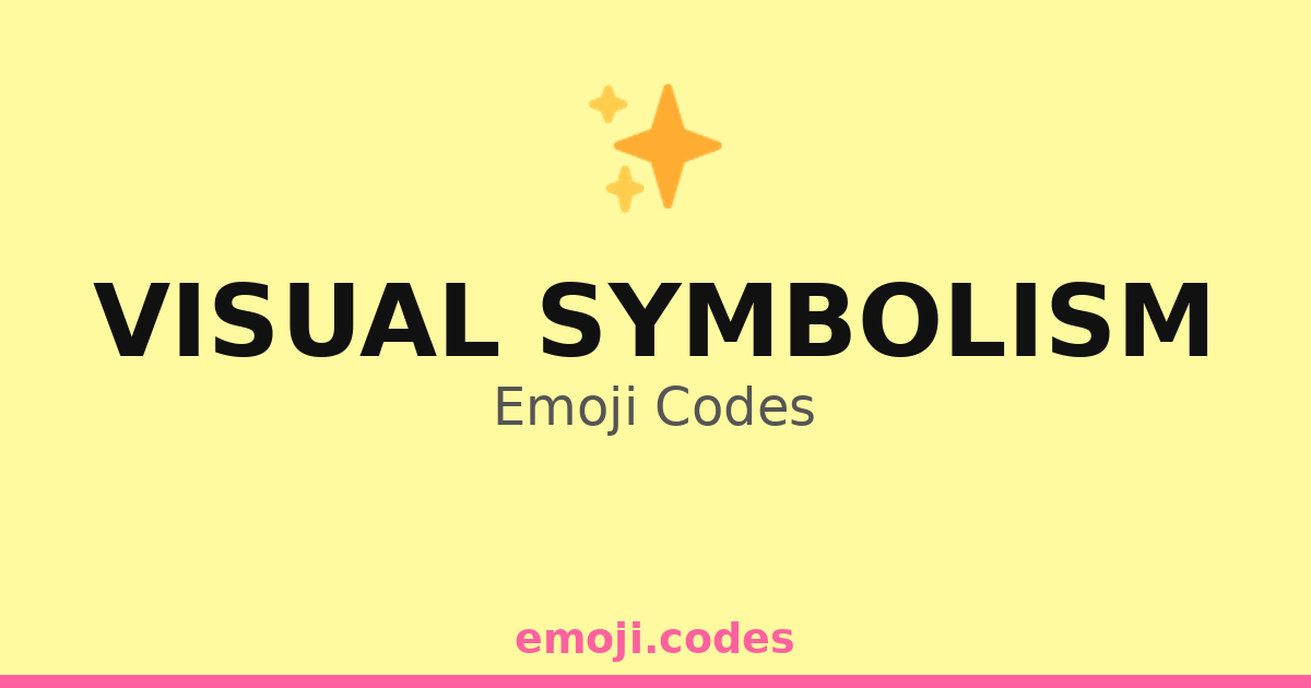 Visual Symbolism Emoji Codes 🌀🔲 — 109 Combinations to Copy & Paste