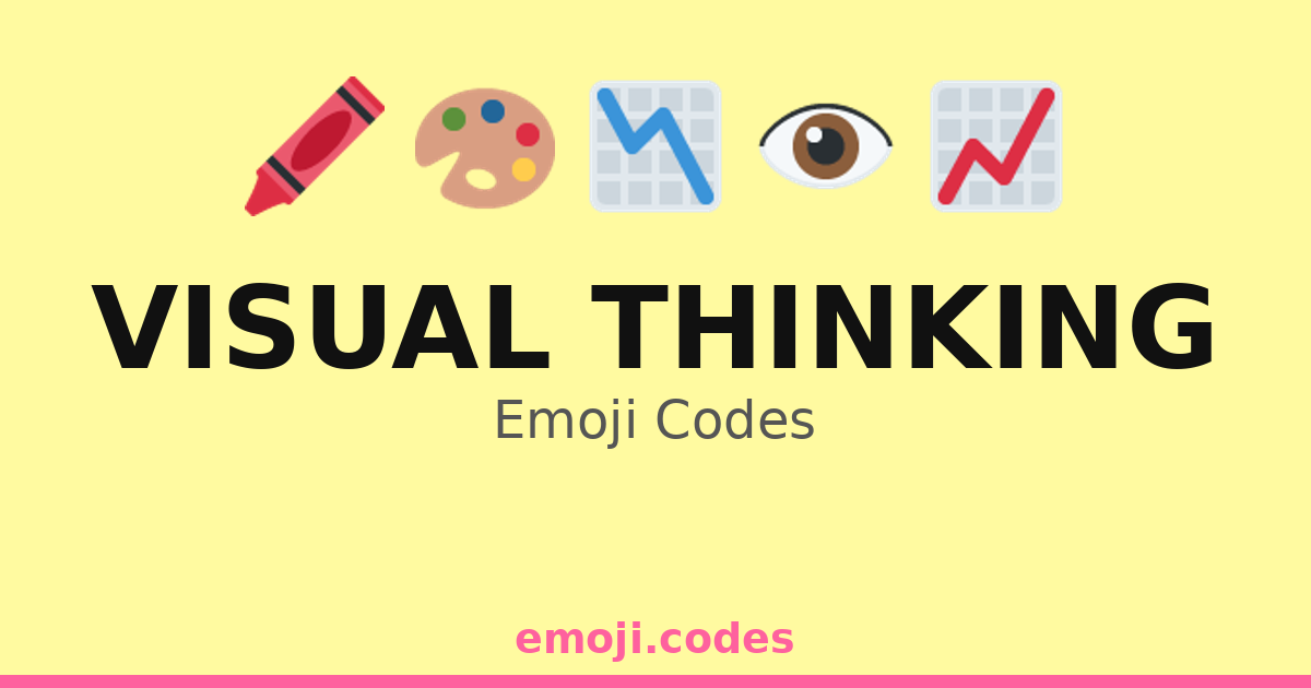 Visual Thinking Emoji Codes 🎨📝🔍 — 143 Combinations to Copy & Paste