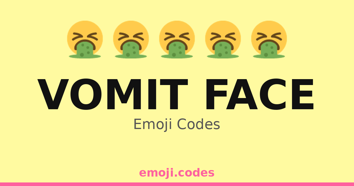 Vomit Face Emoji Codes 🤒 — 371 Combinations to Copy & Paste