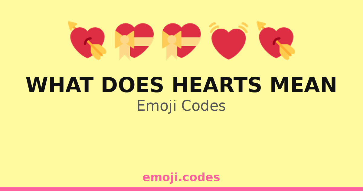 What Does Hearts Mean Emoji Codes 💓🎧 — 207 Combinations to Copy & Paste
