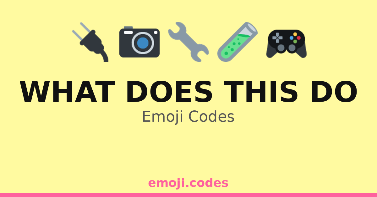 What Does This Do Emoji Codes 🎮🔍 — 96 Combinations to Copy & Paste