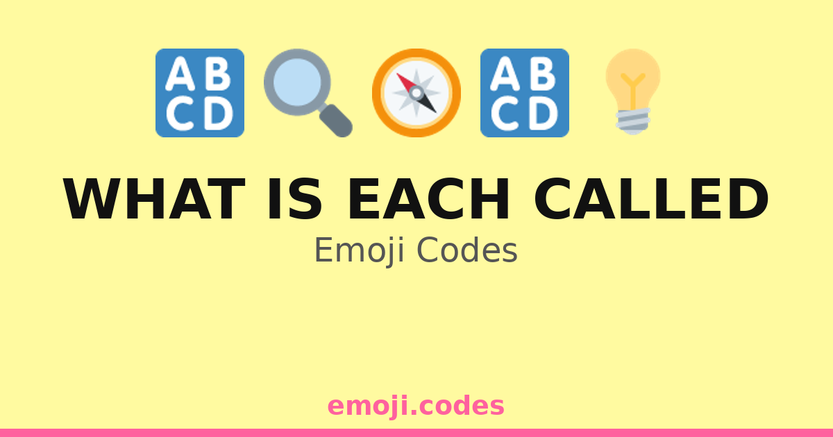 What Is Each Called Emoji Codes 💡🔗 — 317 Combinations to Copy & Paste