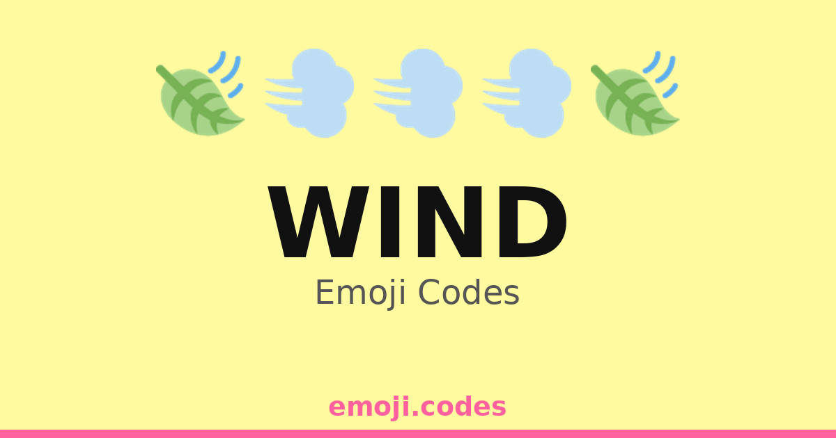 Wind Emoji Codes 🌪️🌀 — 500 Combinations to Copy & Paste