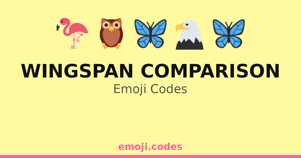 Wingspan Comparison Emoji Codes 🦅🌈📈 — 123 Combinations to Copy & Paste