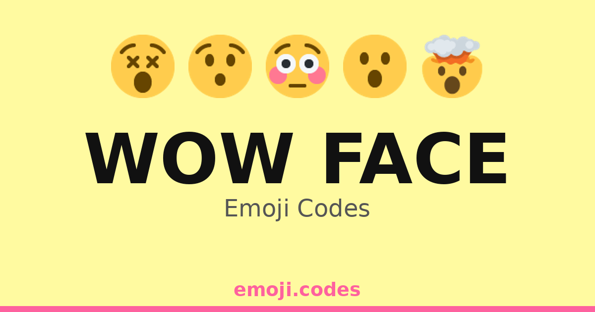 Wow Face Emoji Codes 🔋 — 394 Combinations to Copy & Paste