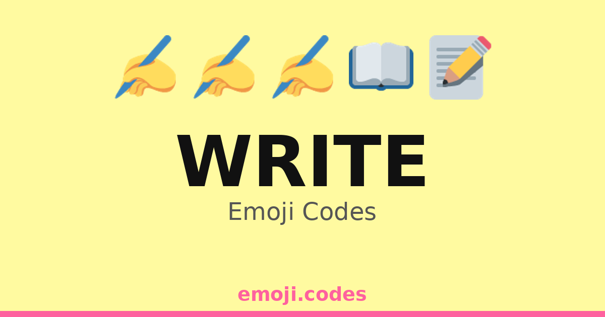 Write Emoji Codes ๐๐ ๏ธ โ 334 Combinations to Copy & Paste