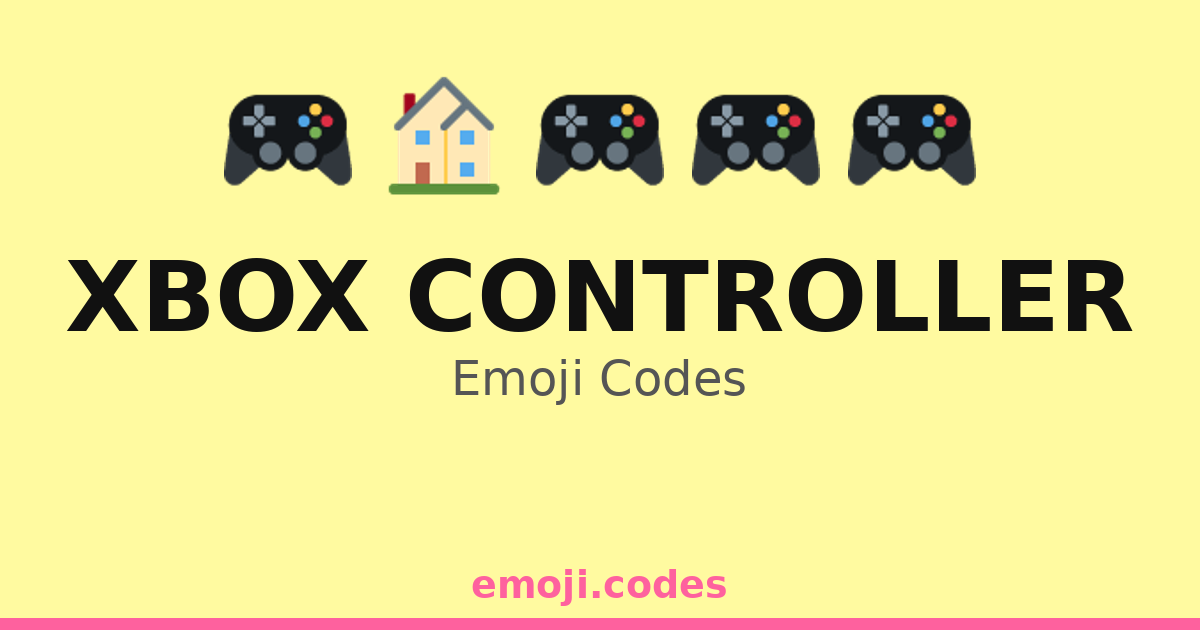 Xbox Controller Emoji Codes 🎮🎉🏆🎊 — 244 Combinations to Copy & Paste