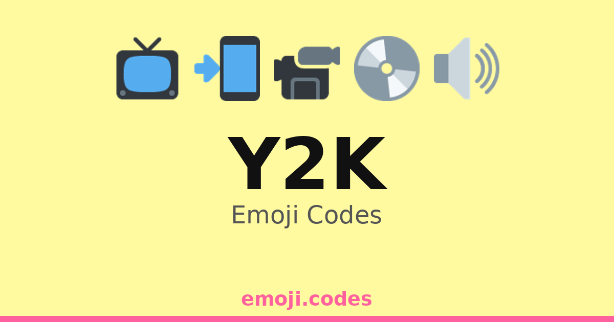 Y2k Emoji Codes 🌉🏙️🏢 — 230 Combinations to Copy & Paste