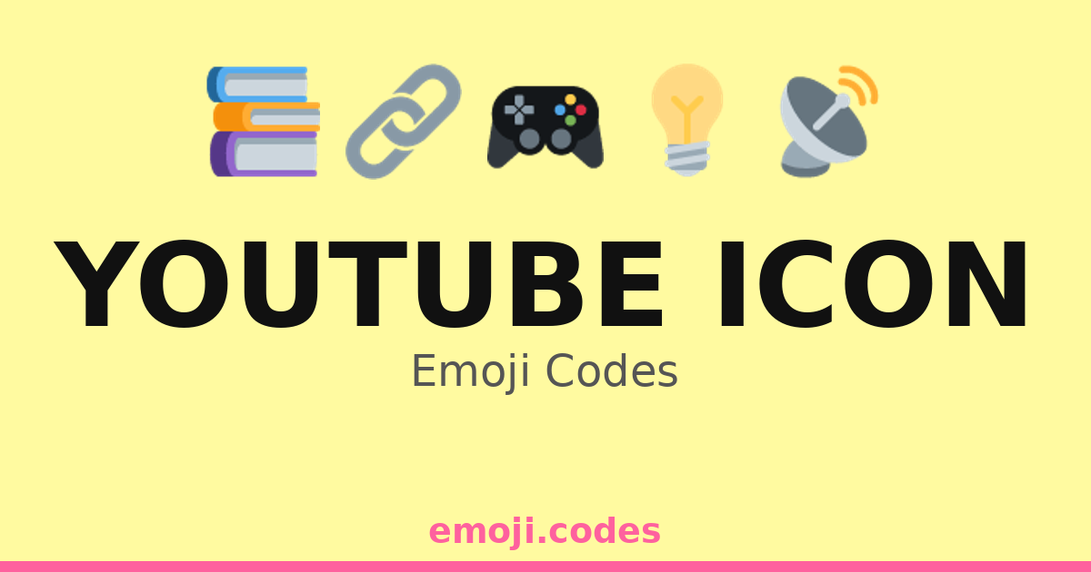 Youtube Icon Emoji Codes 🎉🎊📹 — 234 Combinations to Copy & Paste