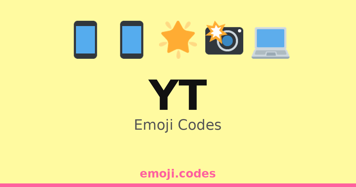 Yt Emoji Codes ๐๐ง๐ฅ๏ธ โ 37 Combinations to Copy & Paste